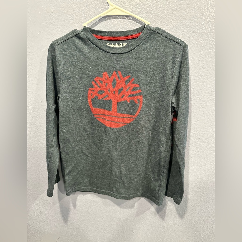 Boys Timberland Long Sleeve Shirt Size M (10-12)